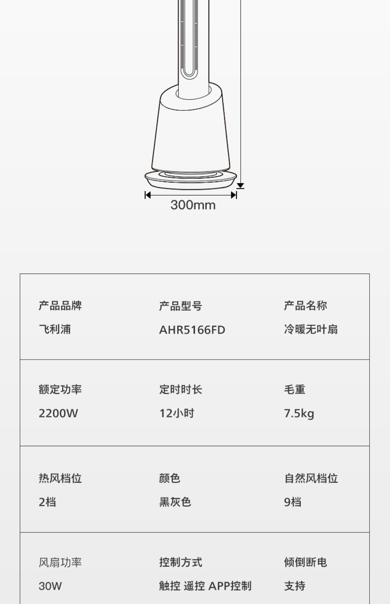 商品[国内直发] Philips|飞利浦冷暖两用取暖器石墨烯暖风机电暖神器家用电暖气节能热风机,价格¥2343,第27张图片详细描述