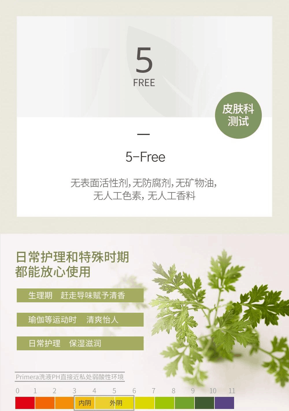 商品Primera|【包邮包税】芙莉美娜女性护理清洁液 凝露型 200ml,价格¥134,第5张图片详细描述