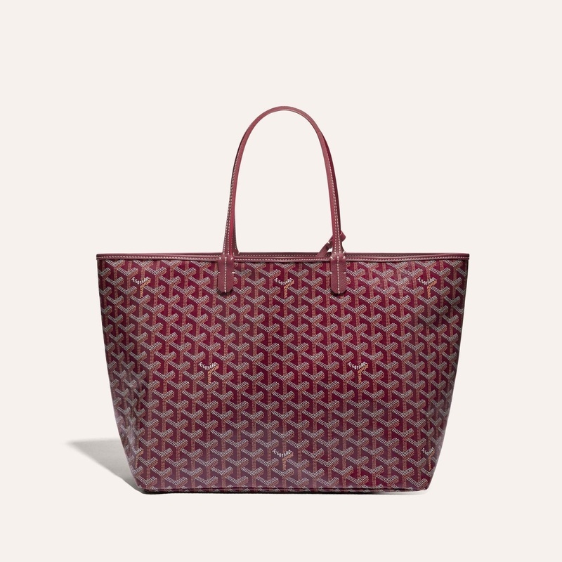 商品Goyard|高雅德 Saint Louis PM男女黑色帆布/小牛皮手提包 STLOUIPMLTY01CL03P（十色可选）,价格¥13567,第24张图片详细描述