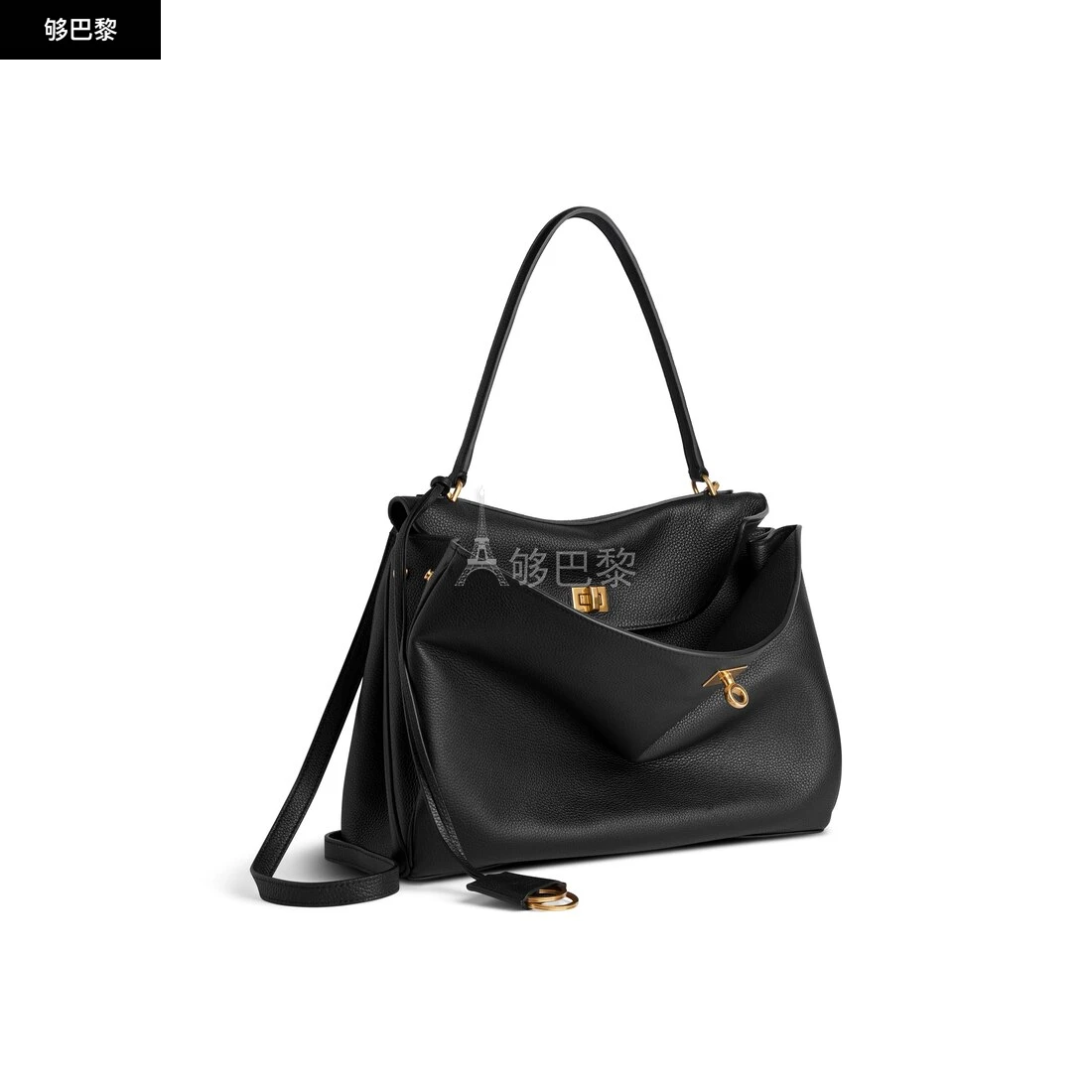 商品Balenciaga|【预售】 巴黎世家 25春夏 女士 手提包 RODEO中号手提包 7897722ABV51000 ,价格¥31759,第5张图片详细描述