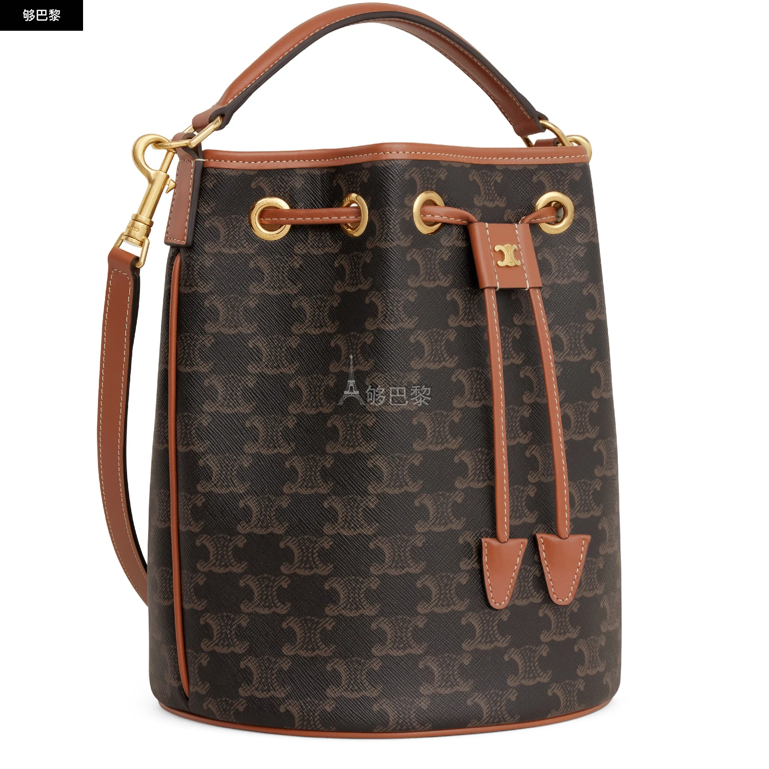 商品Celine|【预售】 女士 单肩包 Clara标志印花牛皮革手袋  116882FQM.04LU/04LU CELUT73ZBRW,价格¥15785,第4张图片详细描述