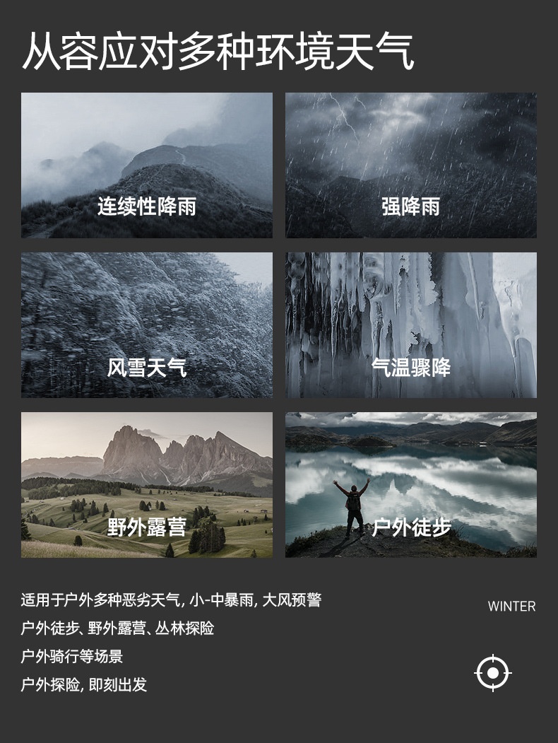 商品[国内直发] GLENVINTEN|2023新款户外冲锋衣三合一单层春夏两件套男女同款软壳防风登山服套装,价格¥370,第12张图片详细描述