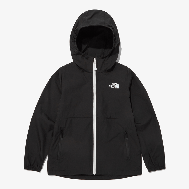 商品The North Face|【Brilliant|别样周年庆特惠】北面儿童紧凑型透气 EX 夹克 K'S COMPACT AIRY JACKET BLACK NJ3LP06T,价格¥474,第2张图片详细描述