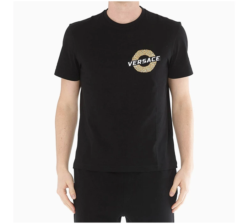 商品[国内直发] Versace|VERSACE 黑色男士T恤 A81941-A224589-A008,价格¥3794,第5张图片详细描述