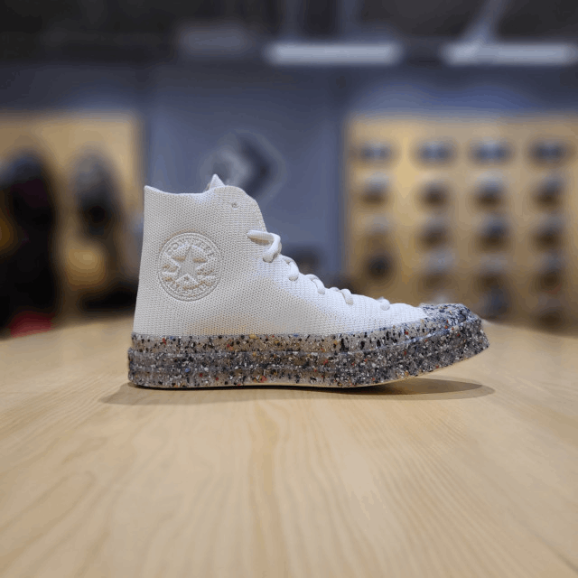 商品【预售商品15天发货】 Converse|【韩国直邮|包邮包税】匡威 CHUNK TAYLOR1970 RENUE 针织 Egret 高腰 帆布鞋 170864C,价格¥287,第1张图片详细描述