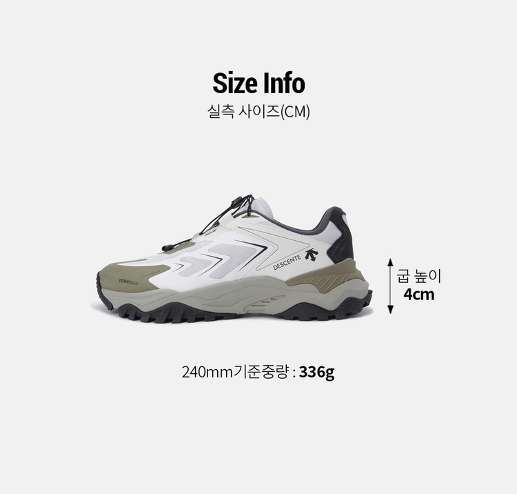 商品DESCENTE|【Brilliant|包邮包税】简约设计运动鞋舒适休闲百搭款SO423LCRO4-KHWH,价格¥627,第19张图片详细描述