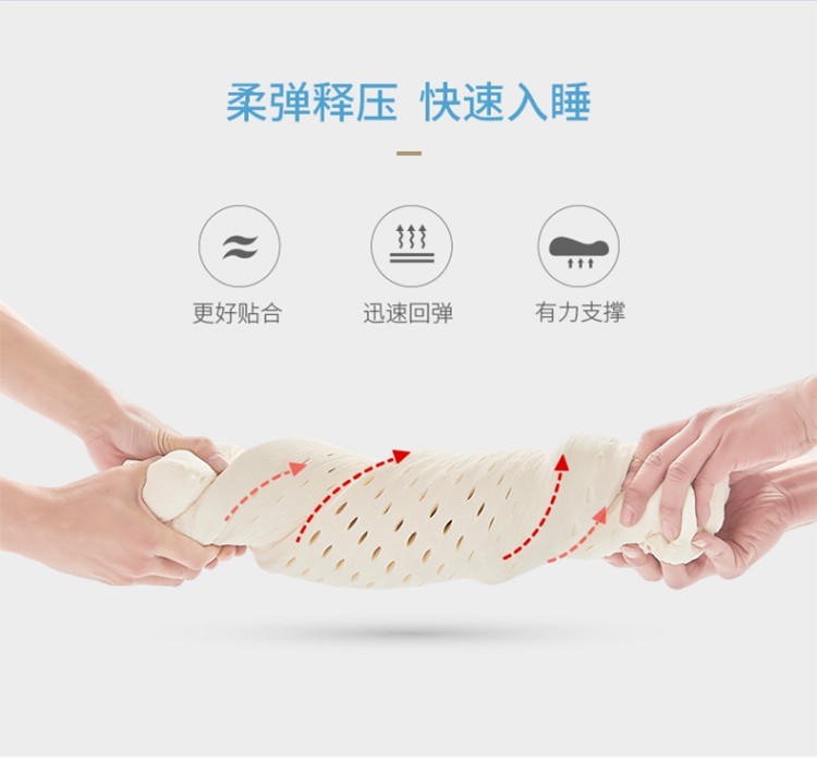商品[国内直发] FUWUQU|福物区 乳胶枕 进口泰国天然乳胶枕头 人体工学 三曲线设计颈椎枕\x0a 乳胶枕,价格¥212,第1张图片详细描述