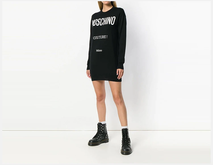 商品[国内直发] Moschino|Moschino 莫斯奇诺 女士黑色长袖卫衣 EJ0491-5500-1555,价格¥2015,第8张图片详细描述