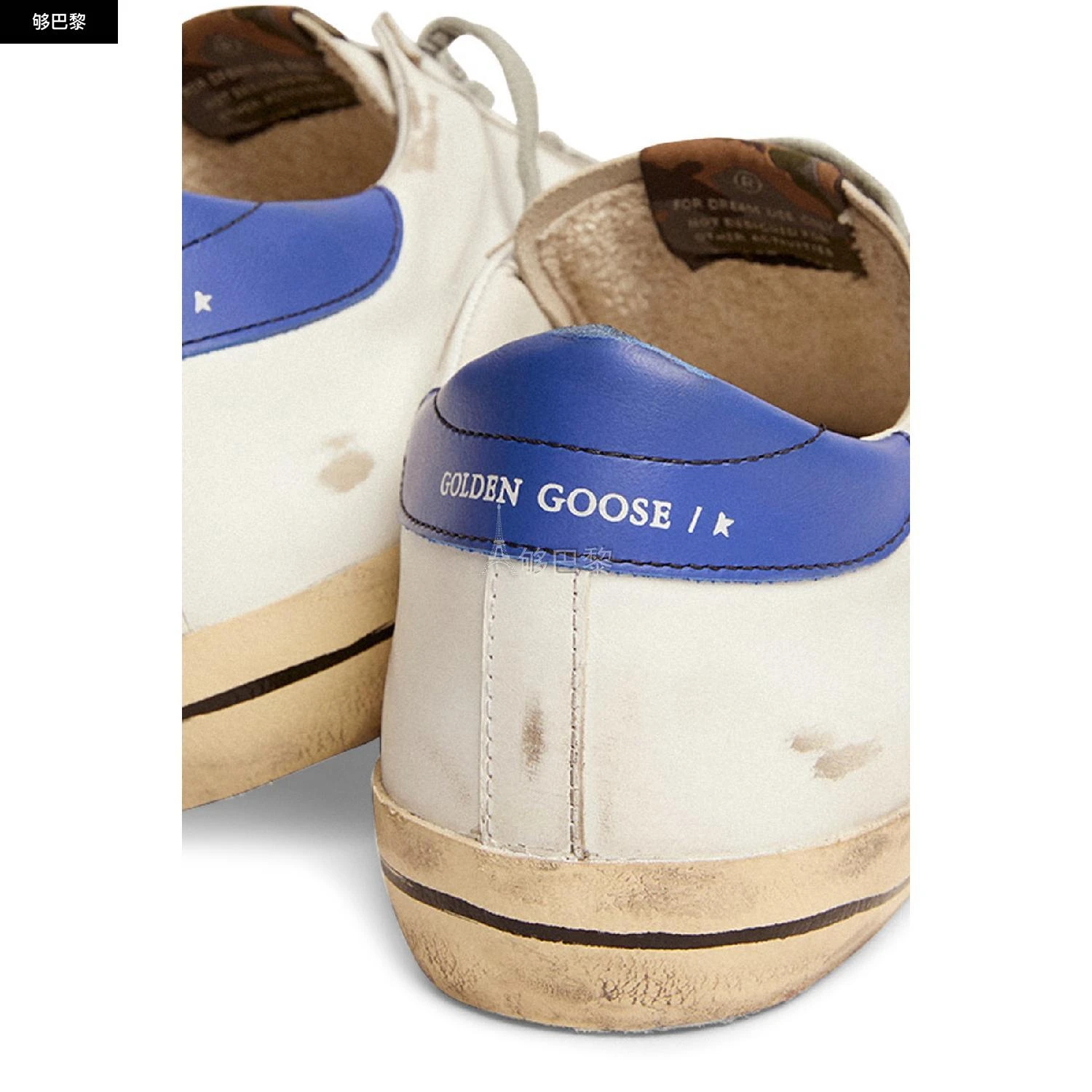 商品Golden Goose|【特惠9.0折】包邮包税【预售7天发货】 GOLDEN GOOSE 23秋冬 男士 休闲运动鞋 Super-Star Classic With List 运动鞋 GOGNYW8CWHT,价格¥4455,第7张图片详细描述