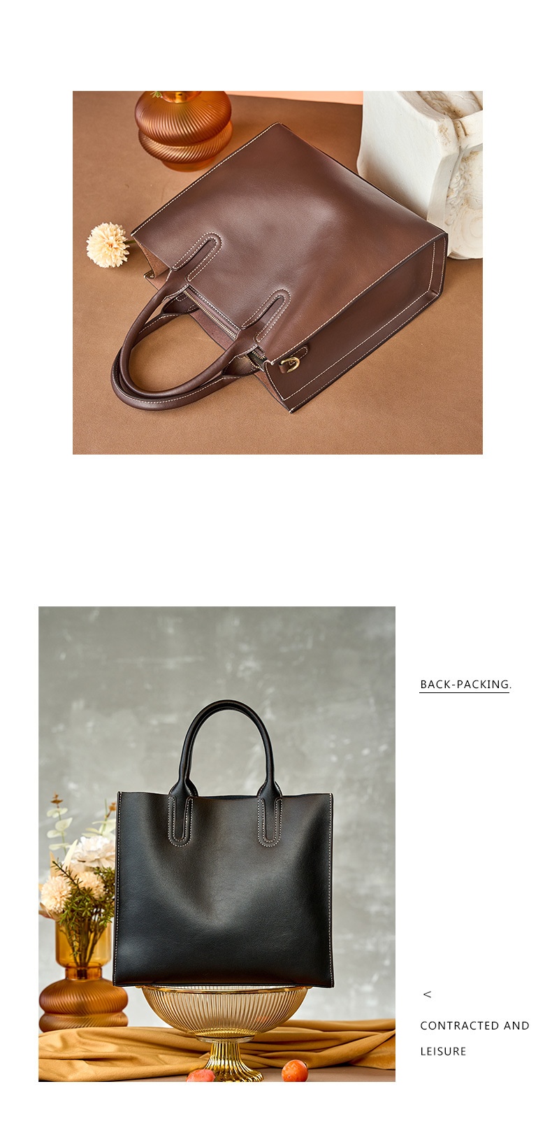 商品[国内直发] GLENVINTEN|格岚云顿托特包包2023新款斜挎单肩手提包女大容量,价格¥504,第14张图片详细描述