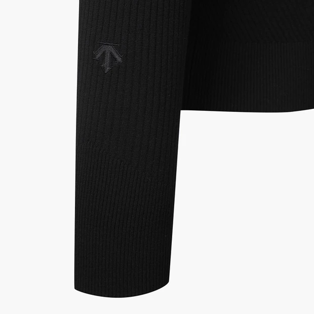 商品【预售商品15天发货】 DESCENTE|高尔夫女性撞色V领套头毛衣时尚 DO32WFKP93-BLKG,价格¥1025,第17张图片详细描述