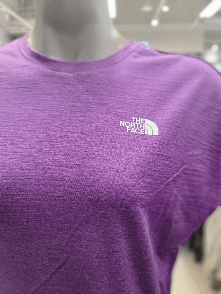 商品The North Face|【Brilliant|包邮包税】北面户外 女士 MERINO 毛 短袖 T恤 NI7UM34G PUR,价格¥296,第6张图片详细描述