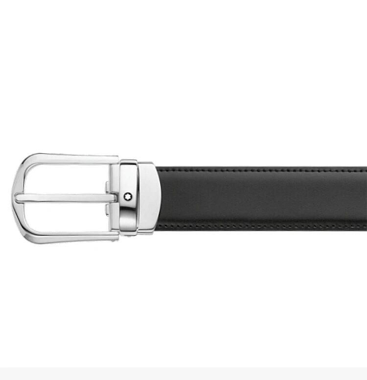 商品MontBlanc|Mont Blanc 万宝龙 男士黑色牛皮腰带 114412,价格¥1373,第8张图片详细描述