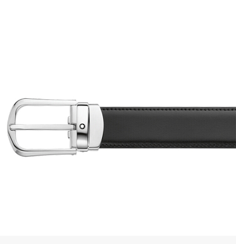 商品MontBlanc|Mont Blanc 万宝龙 男士黑色牛皮腰带 114412,价格¥1307,第10张图片详细描述