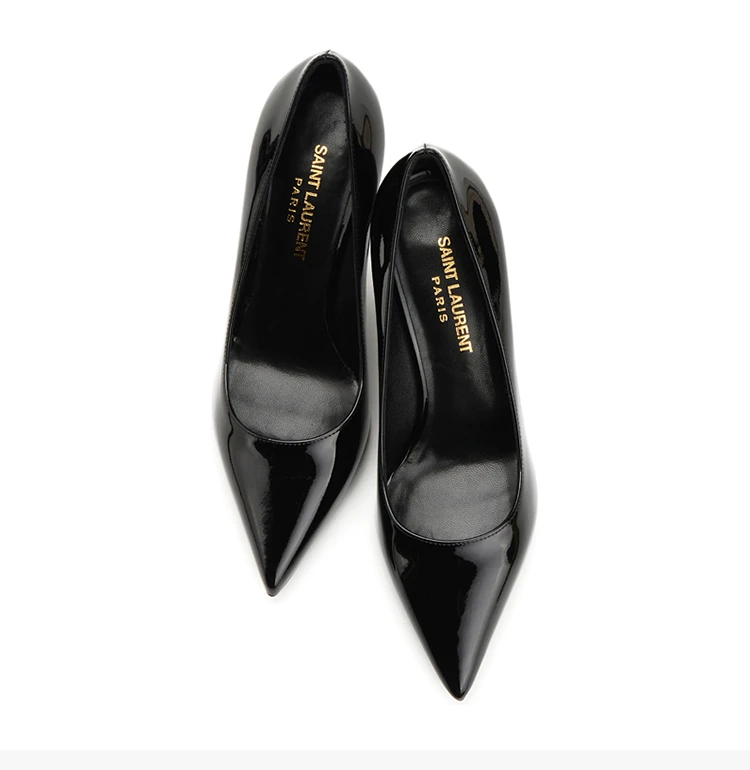 商品[国内直发] Yves Saint Laurent|YSL 圣罗兰 女士黑色漆皮高跟鞋   375368-B8I00-1000,价格¥2887,第7张图片详细描述