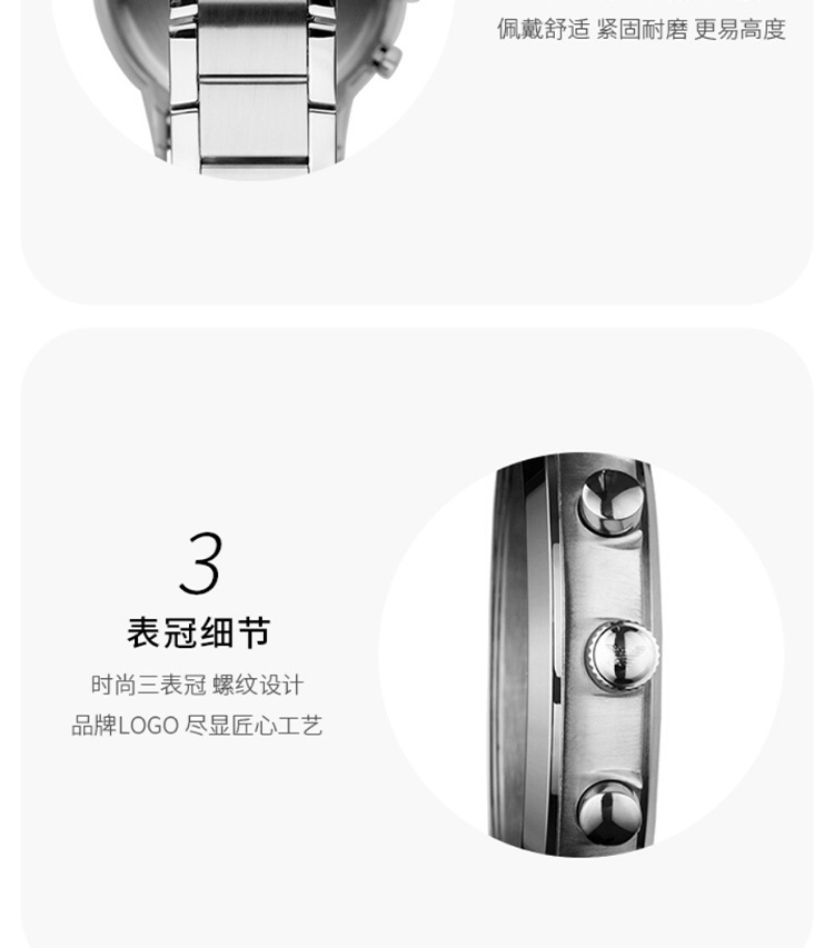 商品[国内直发] Emporio Armani|Armani阿玛尼手表商务蓝色表盘石英表AR2448,价格¥1159,第7张图片详细描述