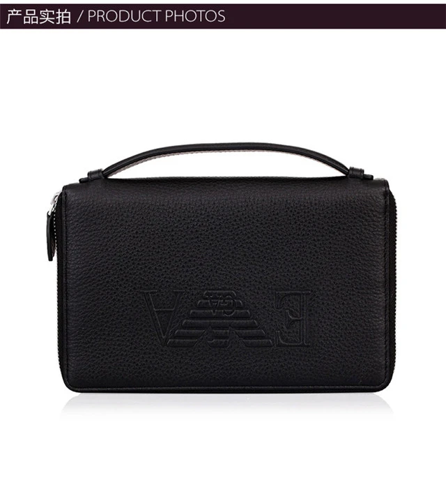 商品[国内直发] Emporio Armani|EMPORIO ARMANI 黑色男士手拿包 Y4R015-YH185-80001,价格¥1884,第3张图片详细描述