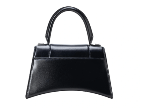 商品[国内直发] Balenciaga|巴黎世家 银扣手柄沙漏包 可拆卸肩带 单肩包 手拿包 女款 黑色,价格¥12103,第2张图片详细描述