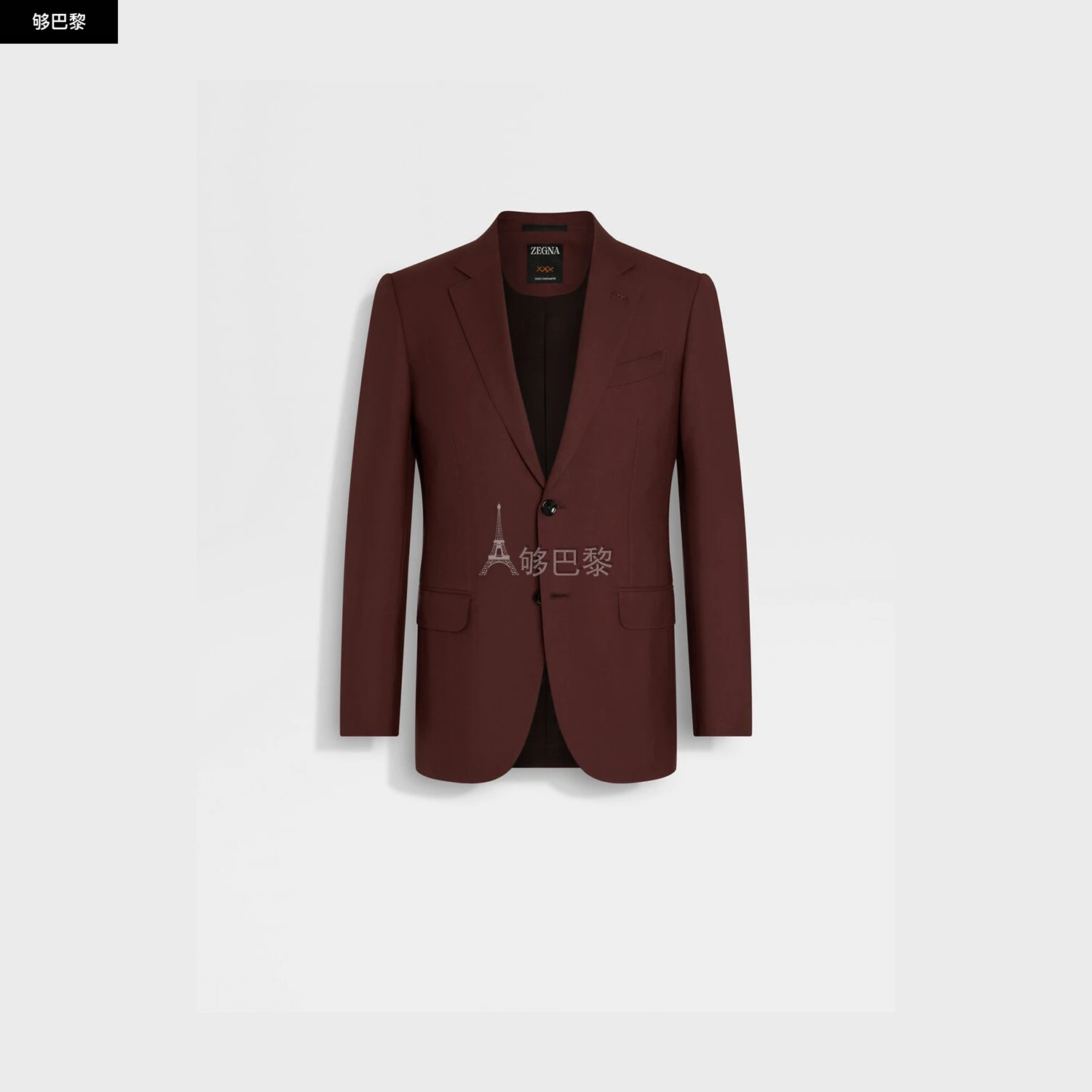 商品Zegna|【预售】 杰尼亚 25春夏 男士 西服外套 Brick Red Oasi Cashmere Jacket 929N21A9-12C2N0 ,价格¥55588,第4张图片详细描述