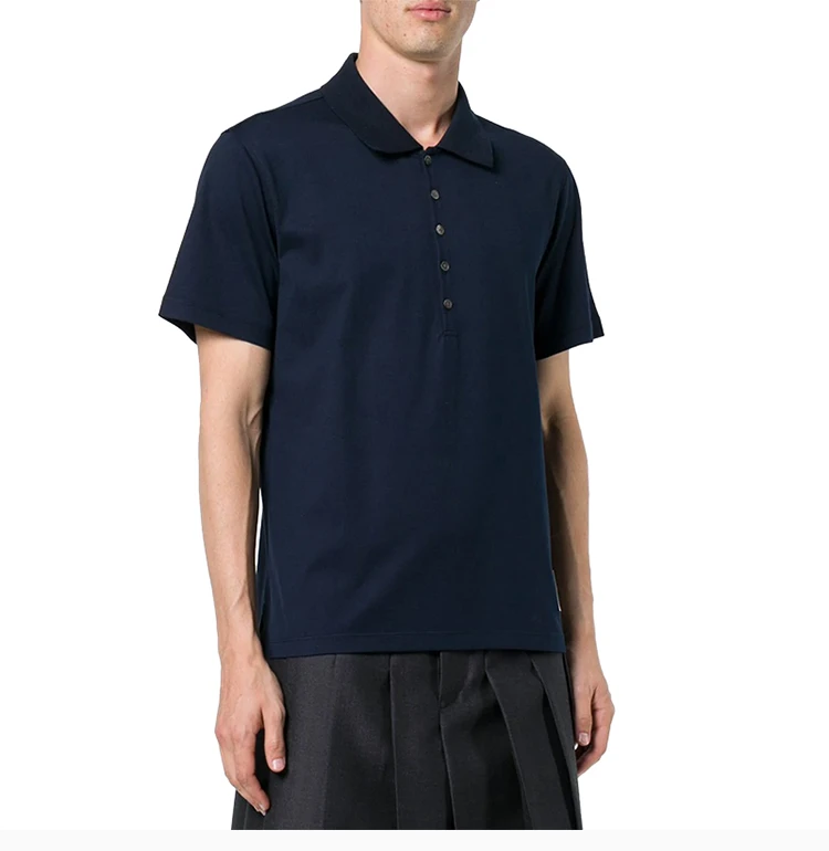 商品Thom Browne|Thom Browne 男士蓝色polo短袖上衣 MJP052A-00042-415,价格¥1451,第7张图片详细描述