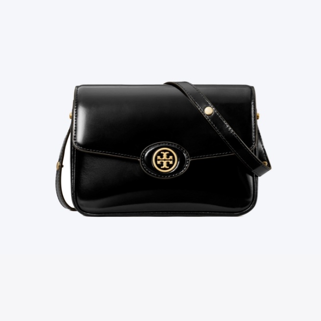 商品Tory Burch|汤丽伯奇TB女士ROBINSON 漆皮两用肩背斜挎包（香港仓发货）,价格¥2710,第2张图片详细描述