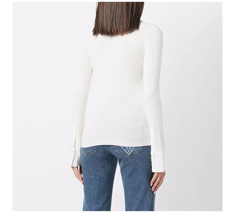 商品Chloé|CHLOE' 女白色女士针织衫/毛衣 C21WMC06-535-101,价格¥2950,第6张图片详细描述
