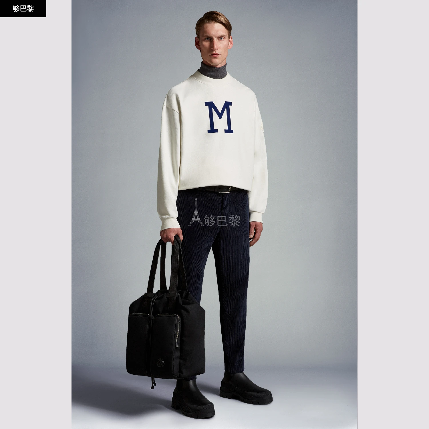 商品Moncler|【预售】 MONCLER 盟可睐 25春夏 男士 休闲裤 Corduroy Trousers I20912A00037549UU779 ,价格¥4410,第3张图片详细描述