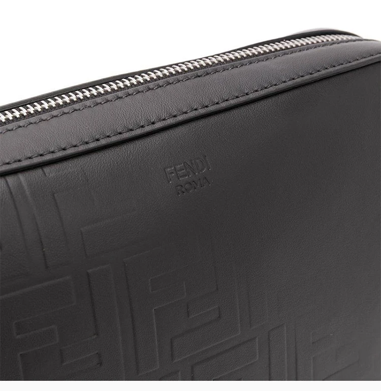 商品[国内直发] Fendi|FENDI 男士黑色FF 图案手拿包 7M0293-A9ZC-F0GXN,价格¥8890,第8张图片详细描述