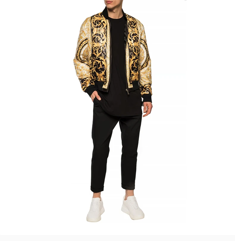 商品[国内直发] Versace|VERSACE 金色男士夹克 A85206-A232629-A4008,价格¥11387,第7张图片详细描述