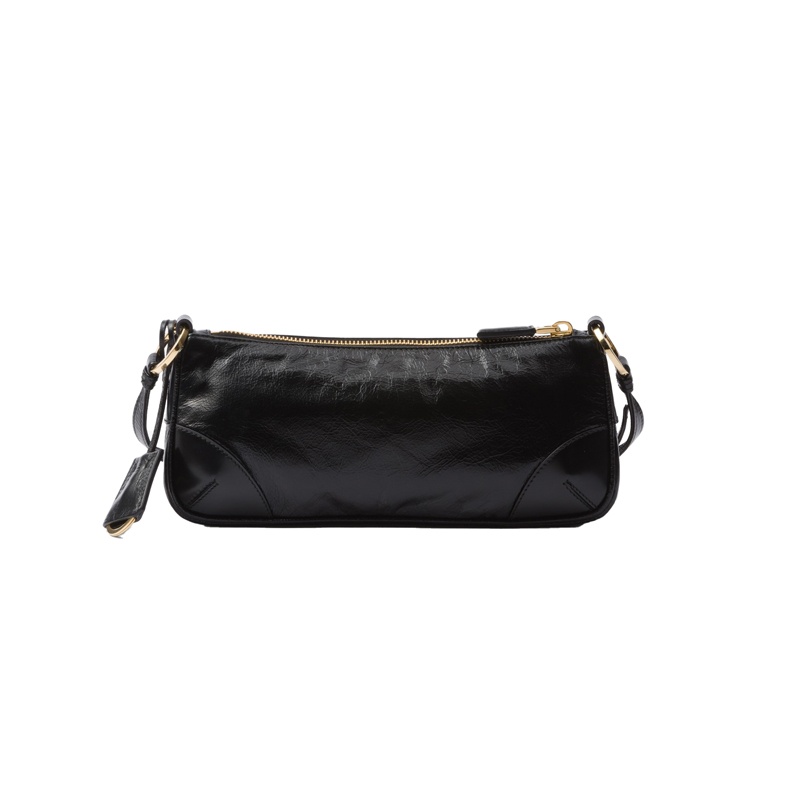 商品Prada|普拉达 23新款Re-Edition女士小号黑色皮革单肩包,价格¥12726,第6张图片详细描述