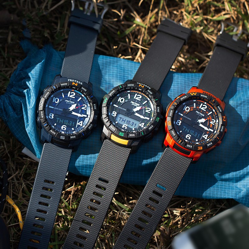 商品[国内直发] Casio|卡西欧高端登山系列PROTREK  PRT-B50-1  100米防水 方位表圈 倒计时 每日闹铃 整点响报 全自动日历 12/24小时时制 耐低温（-10℃） 指针闪避功能,价格¥1582,第2张图片详细描述