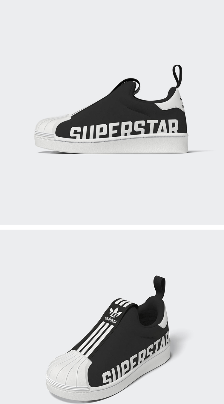 商品Adidas|【Brilliant|包邮包税】阿迪达斯 SUPERSTAR 360 X C 儿童  运动鞋 一脚蹬 懒人鞋  GX3236 CBLACK/FTWWHT/FTWWHT,价格¥282,第2张图片详细描述