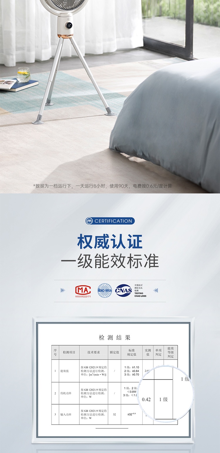 商品[国内直发] Morphy Richards|家用便携静音落地扇 无线直流 循环扇 充电\插电双选择,价格¥394,第29张图片详细描述