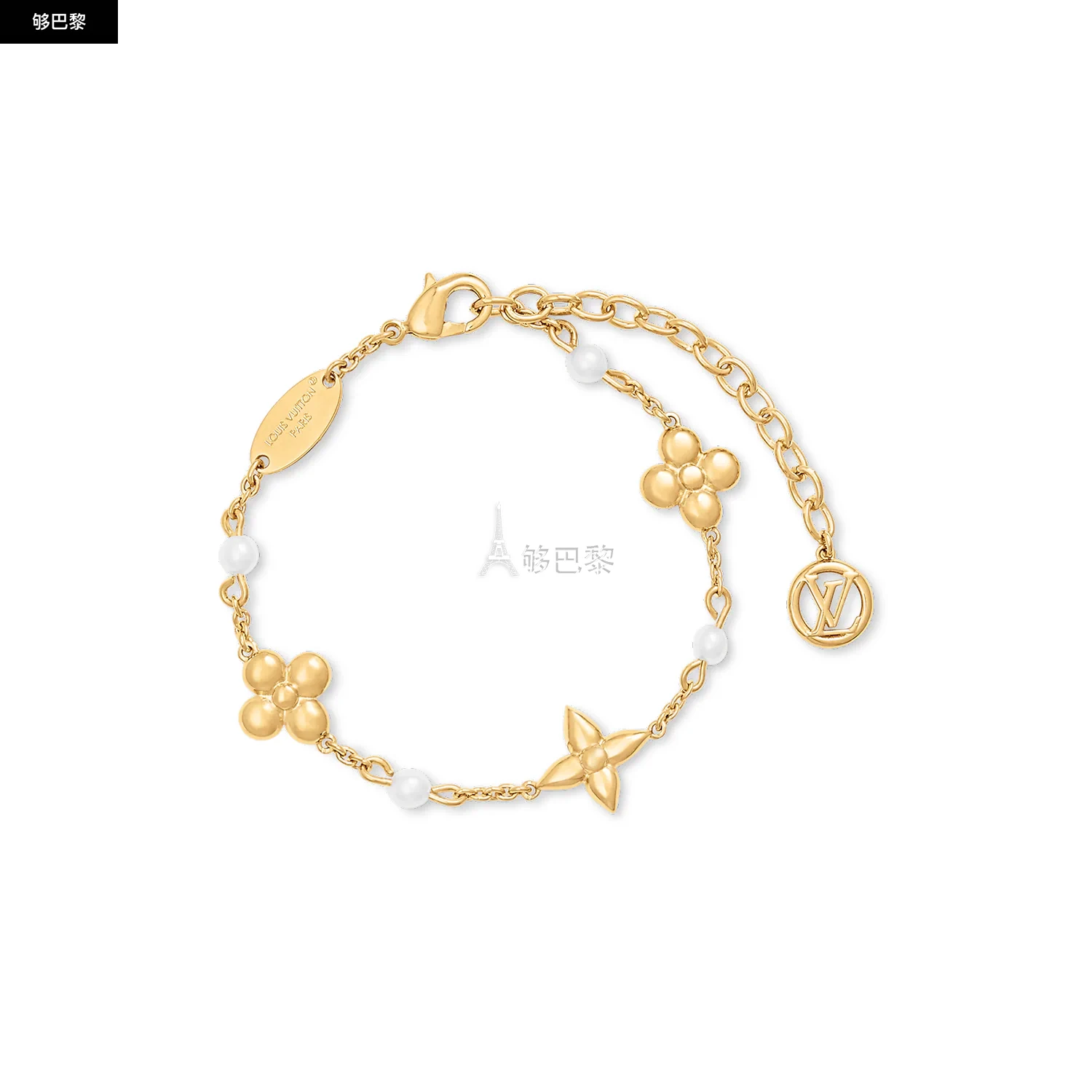 商品Louis Vuitton|【预售】 LV路易威登 25春夏 女士 手镯 LOUISA 手链 M1429A ,价格¥5435,第2张图片详细描述