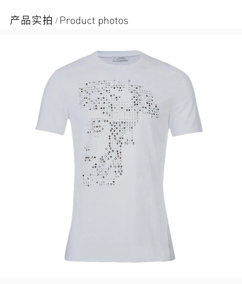 商品[国内直发] Versace|VERSACE COLLECTION 范思哲 男士棉质T恤 V800610-0143-1001,价格¥1239,第4张图片详细描述