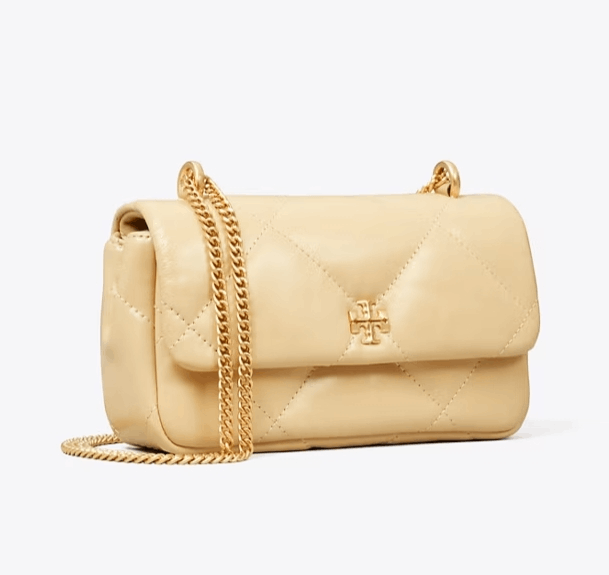 商品Tory Burch|汤丽柏琦女款Kira 菱格形绗缝迷你翻盖肩背斜挎包 （香港仓发货）,价格¥2121,第12张图片详细描述