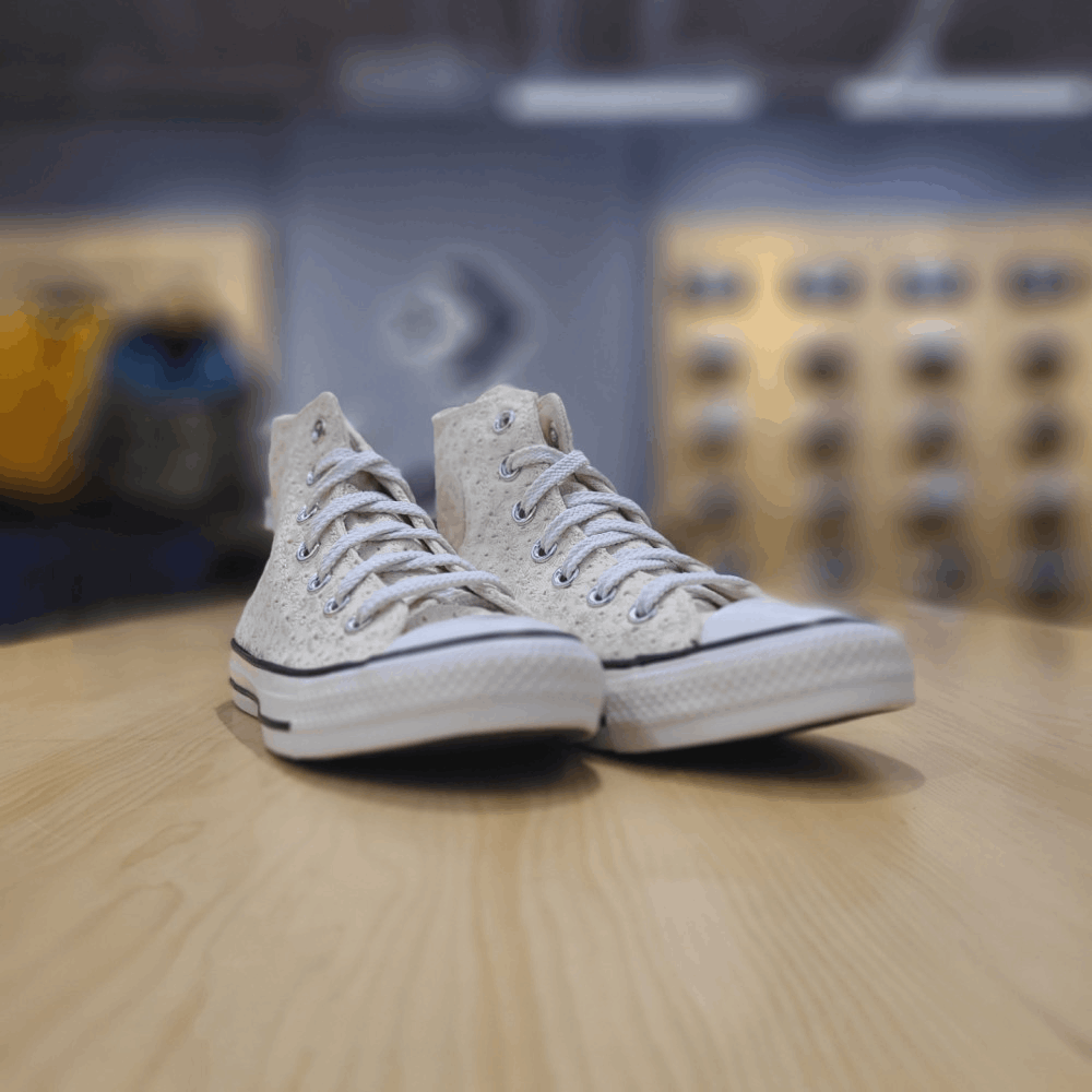 商品【预售商品15天发货】 Converse|【韩国直邮|包邮包税】匡威 女士 CHUNK TAYLOR ALL STAR BRODERY 米白色 奶油 高鞋 CTAS HI EGRET/NATURAL IVORY/BLACK 571284C,价格¥456,第3张图片详细描述