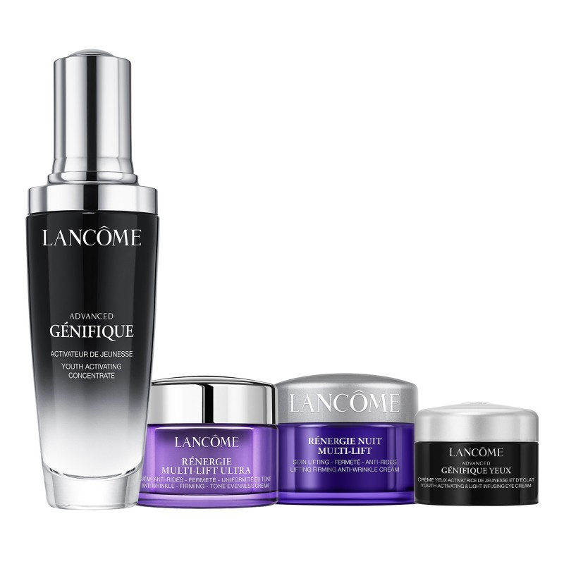商品Lancôme|兰蔻小黑瓶精华套装4件套 精华+素颜日霜+素颜晚霜+眼霜,价格¥874,第4张图片详细描述