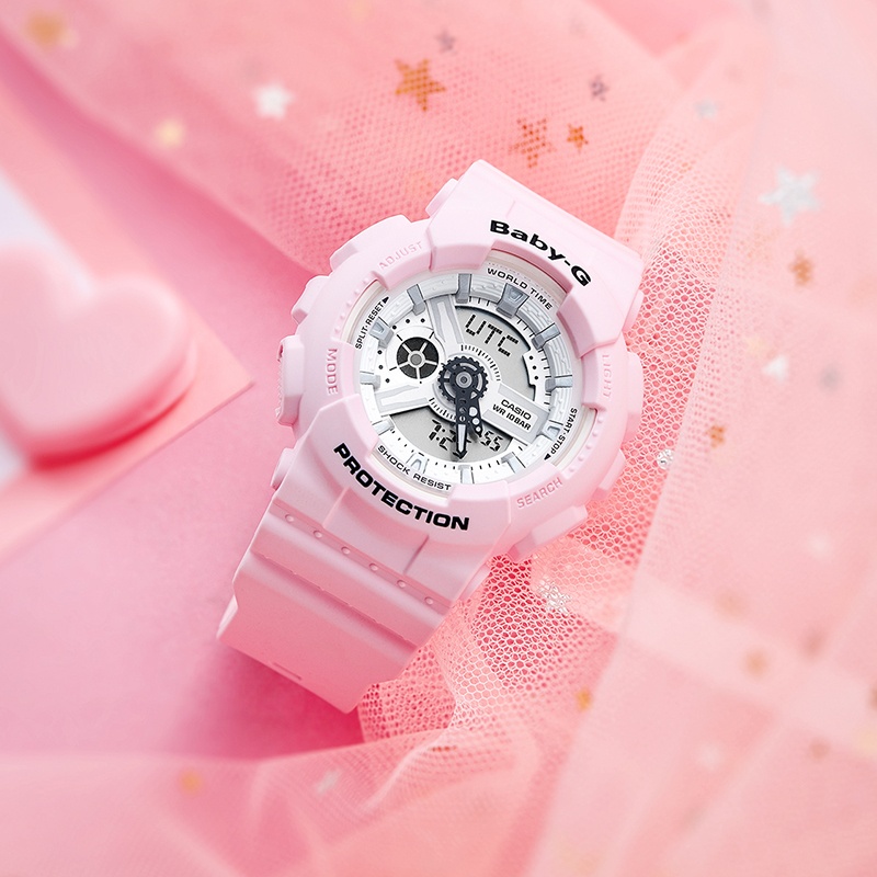 商品[国内直发] Casio|卡西欧潮流小粉表baby-g 防水女表,价格¥642,第2张图片详细描述