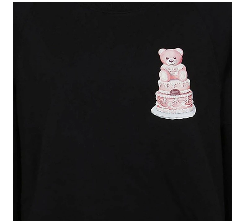 商品Moschino|MOSCHINO 黑色女士卫衣/帽衫 V1710-5427-3555,价格¥3967,第5张图片详细描述