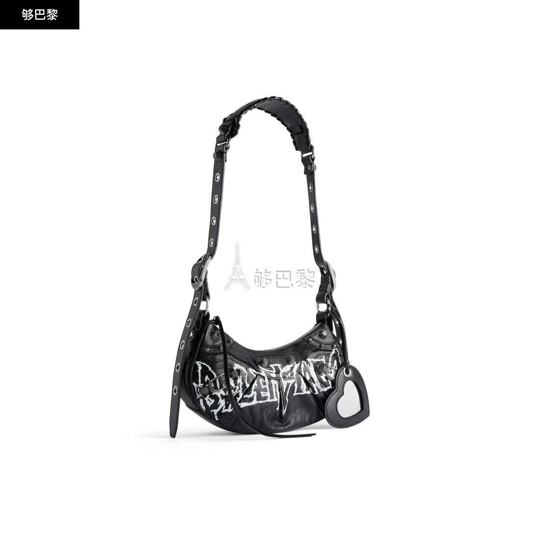 商品Balenciaga|包邮包税【预售7天发货】 BALENCIAGA巴黎世家 24春夏 女士 单肩包 LE CAGOLE DIY METAL加小号肩背包 6713092AAXE1090,价格¥18667,第5张图片详细描述