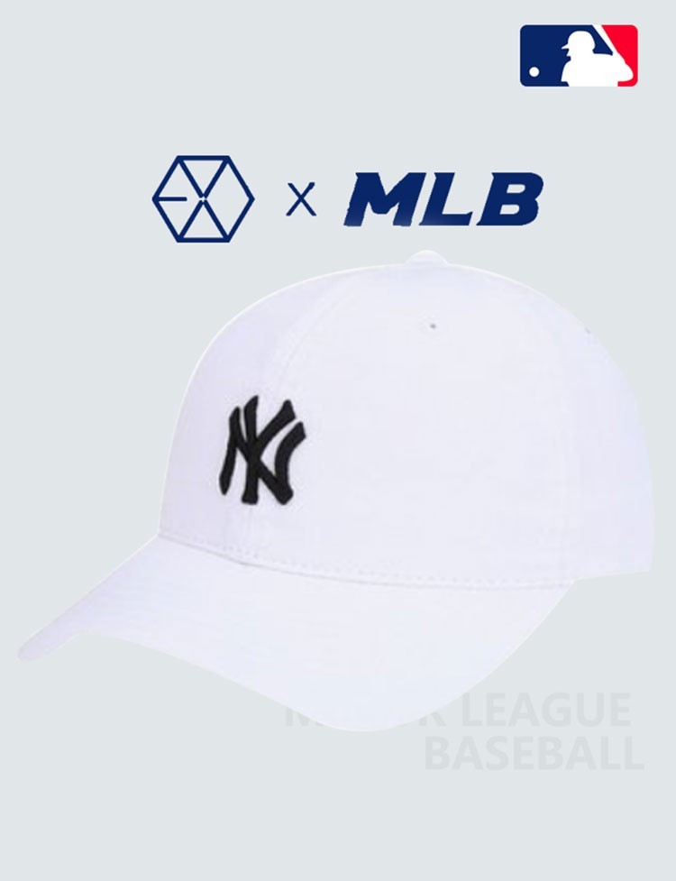 商品MLB|MLB美职棒棒球帽 白色黑标软顶正面小洋基NY 32CP77-50W-F,价格¥207,第3张图片详细描述