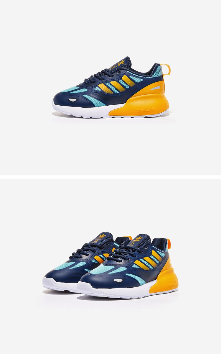商品Adidas|【Brilliant|包邮包税】阿迪达斯 ZX 2K 2.0 C 儿童  运动鞋 SNEAKERS  GZ3128 SESOGO/CBLACK/MINTON,价格¥260,第2张图片详细描述