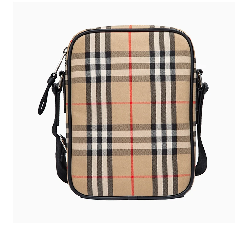 商品[国内直发] Burberry|BURBERRY 格纹男士斜挎包 8023381,价格¥5411,第6张图片详细描述