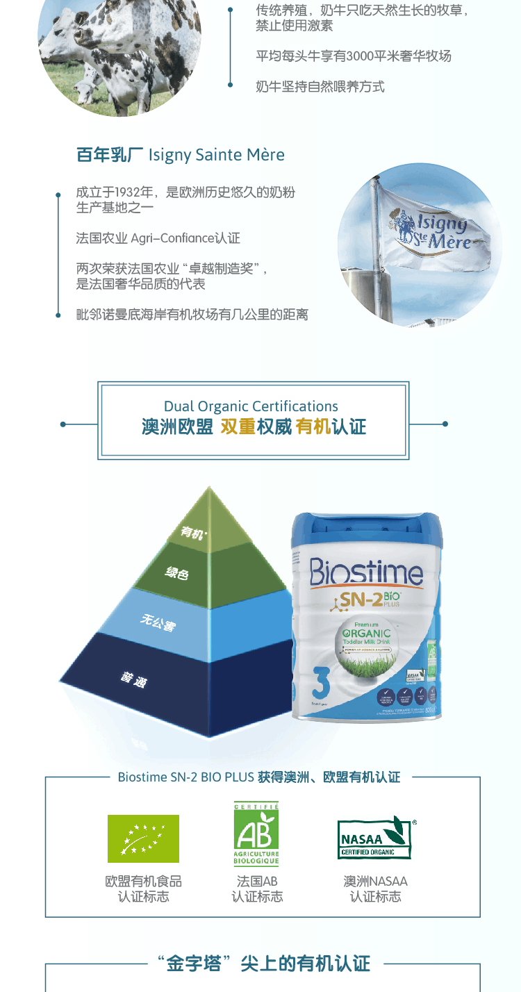 商品Biostime|澳版Biostime合生元 婴幼儿奶粉 3段 800g/罐（澳洲直邮发货）,价格¥477,第6张图片详细描述