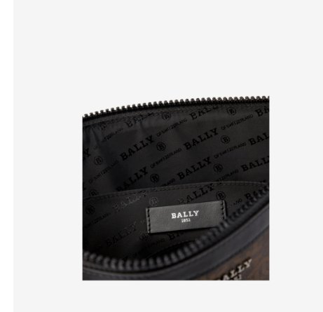 商品Bally|巴利新款男士BHALDEN.STM棕色印花老花手拿包BHALDEN.STM-6238957（澳门仓发货）,价格¥2140,第5张图片详细描述