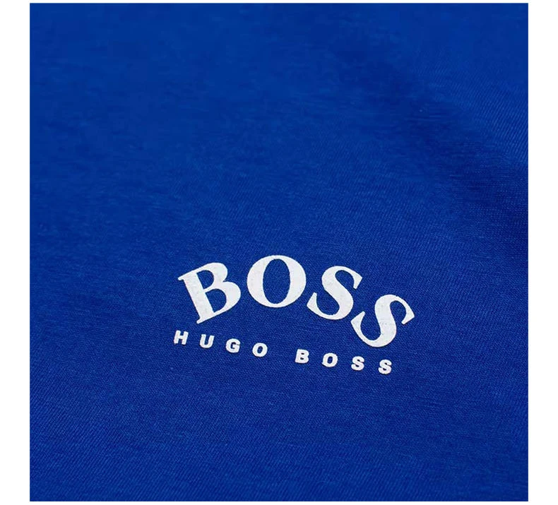 商品Hugo Boss|HUGO BOSS 男士蓝色T恤 TEECURVED-50412363-438,价格¥354,第7张图片详细描述