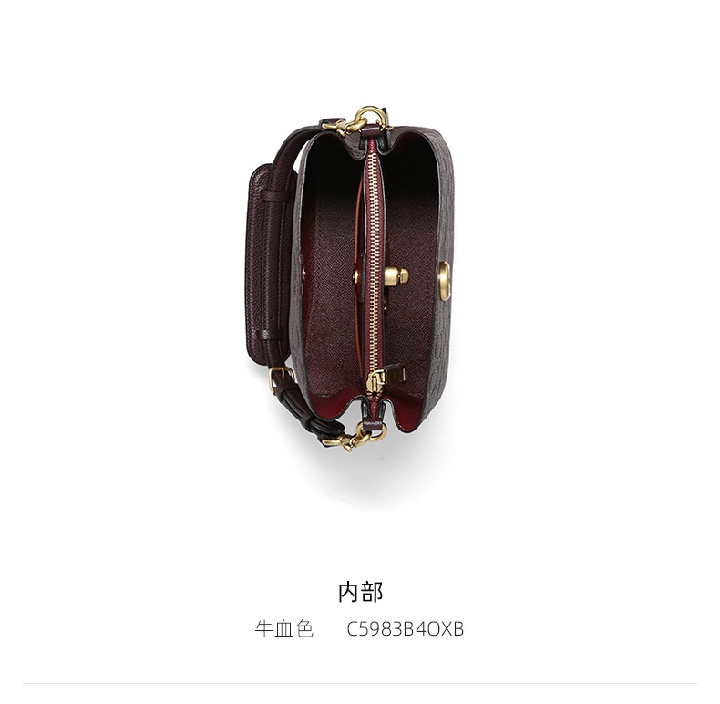 商品[国内直发] Coach|COACH 女包Willow bucket系列 女士单肩斜挎手提水桶包 C5983B4OXB,价格¥2136,第5张图片详细描述