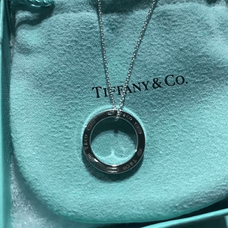 商品[国内直发] Tiffany & Co.|TIFFANY&CO.蒂芙尼女士项链925银1837圈形单环项链,价格¥1987,第4张图片详细描述
