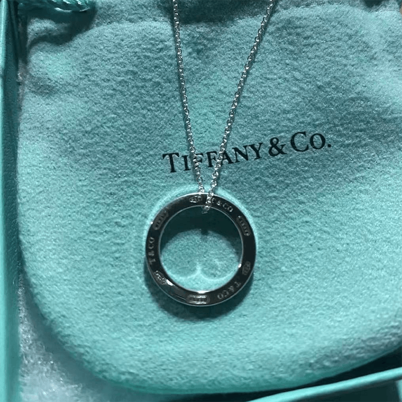 商品[国内直发] Tiffany & Co.|TIFFANY&CO.蒂芙尼女士项链925银1837圈形单环项链,价格¥1985,第4张图片详细描述